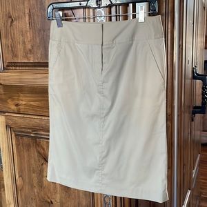 THEORY Khaki Pencil Skirt 0